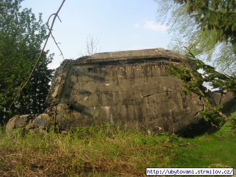 Bunkr na pozemku připadajícímu k rekreačnímu objektu Vodní ráj