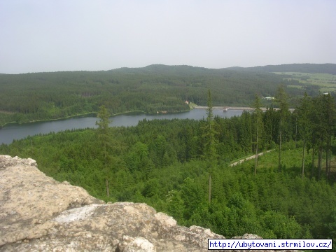 Pohled na landštejnskou nádrž