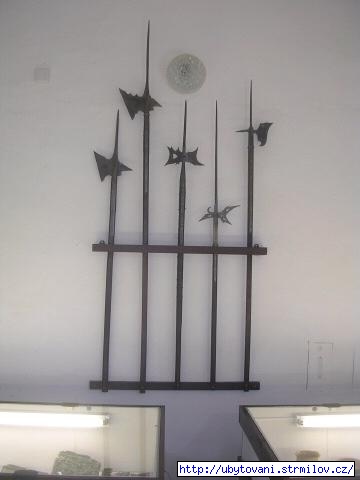 Exponáty v hradním muzeu